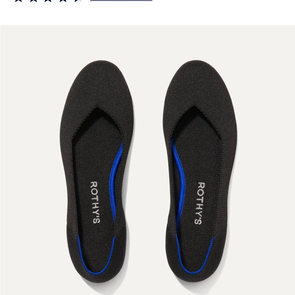 Rothy's Black Solid Flats